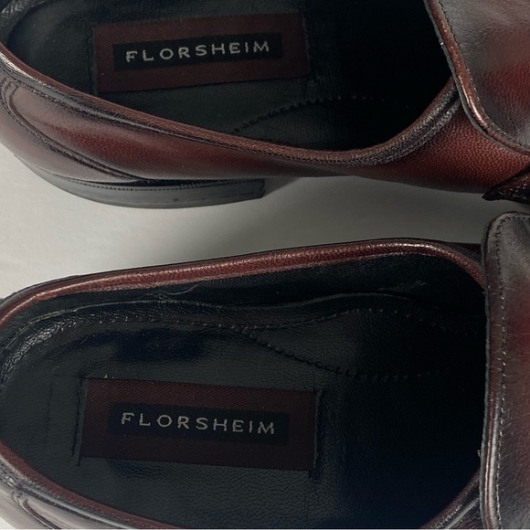 Florsheim Black Cherry Leather Men's Size 9 D Como Loafer Vintage 17089-18 - Picture 8 of 12